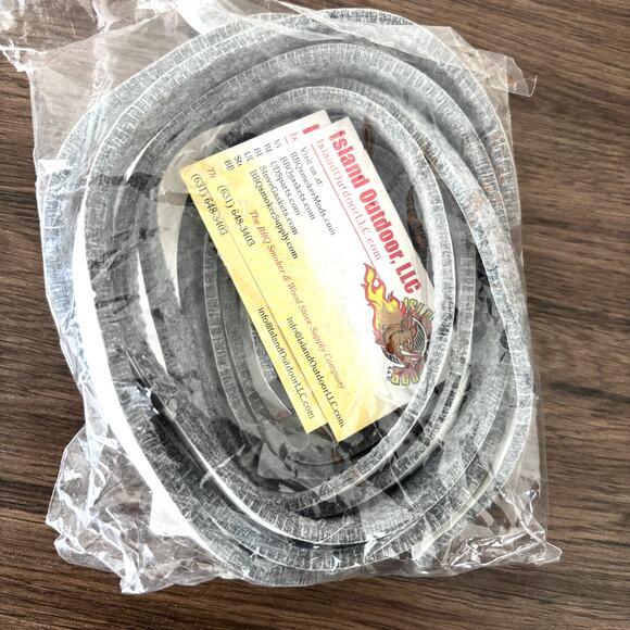 Lava Lock ½" x ⅛" x 15' High Temp Adhesive Smoker Gasket Pellet Grey - Picture 2 of 2